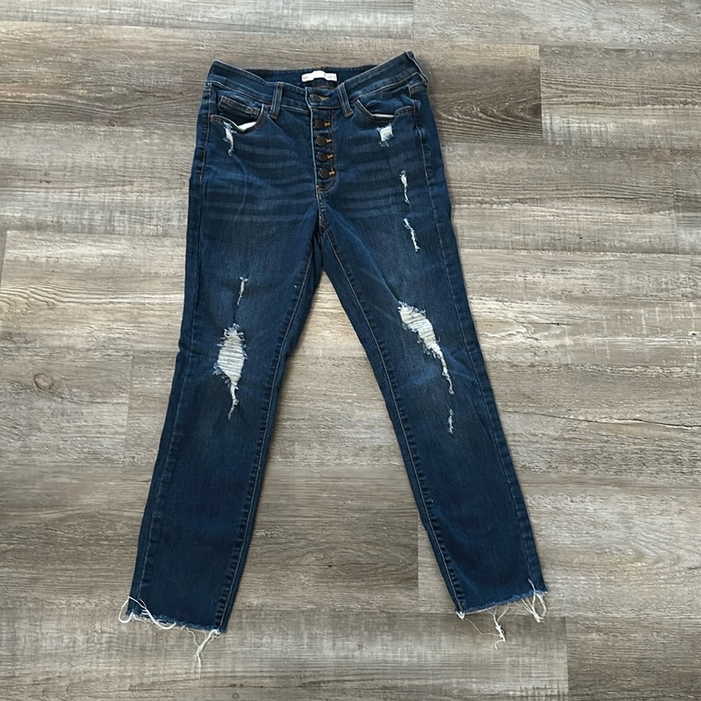 Indigo Rein Mid-Rise Crops